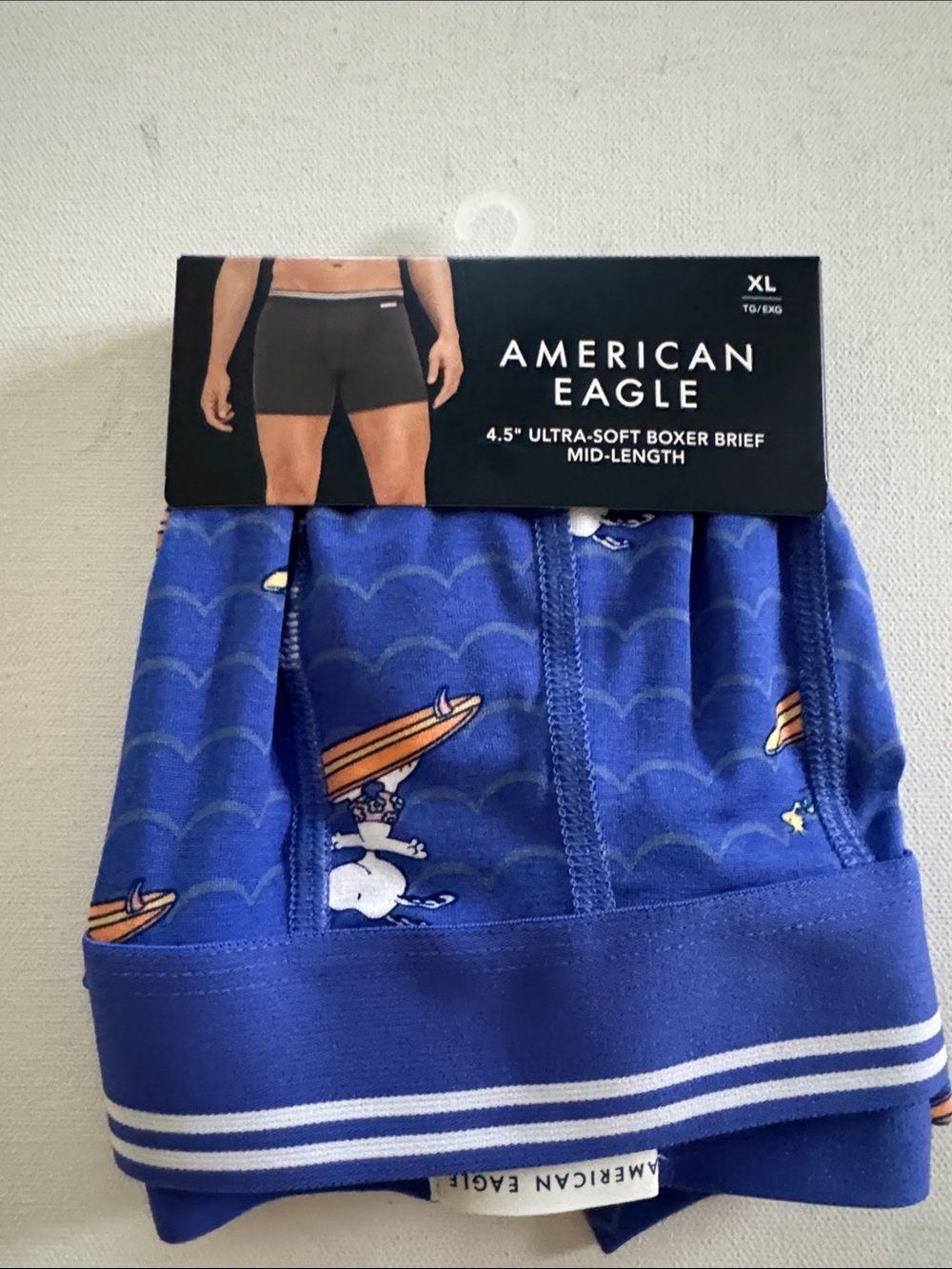 Snoopy Boxer Briefs Mens XL American Eagle Surfing